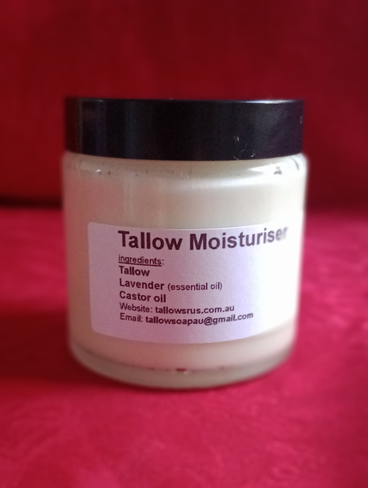 Tallow Moisturiser - Lavender 100% pure essential oil & Organic Castor Oil