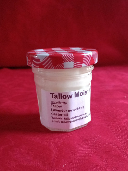 Tallow Moisturiser with Lavender 100% pure essential oil & Organic Castor Oil