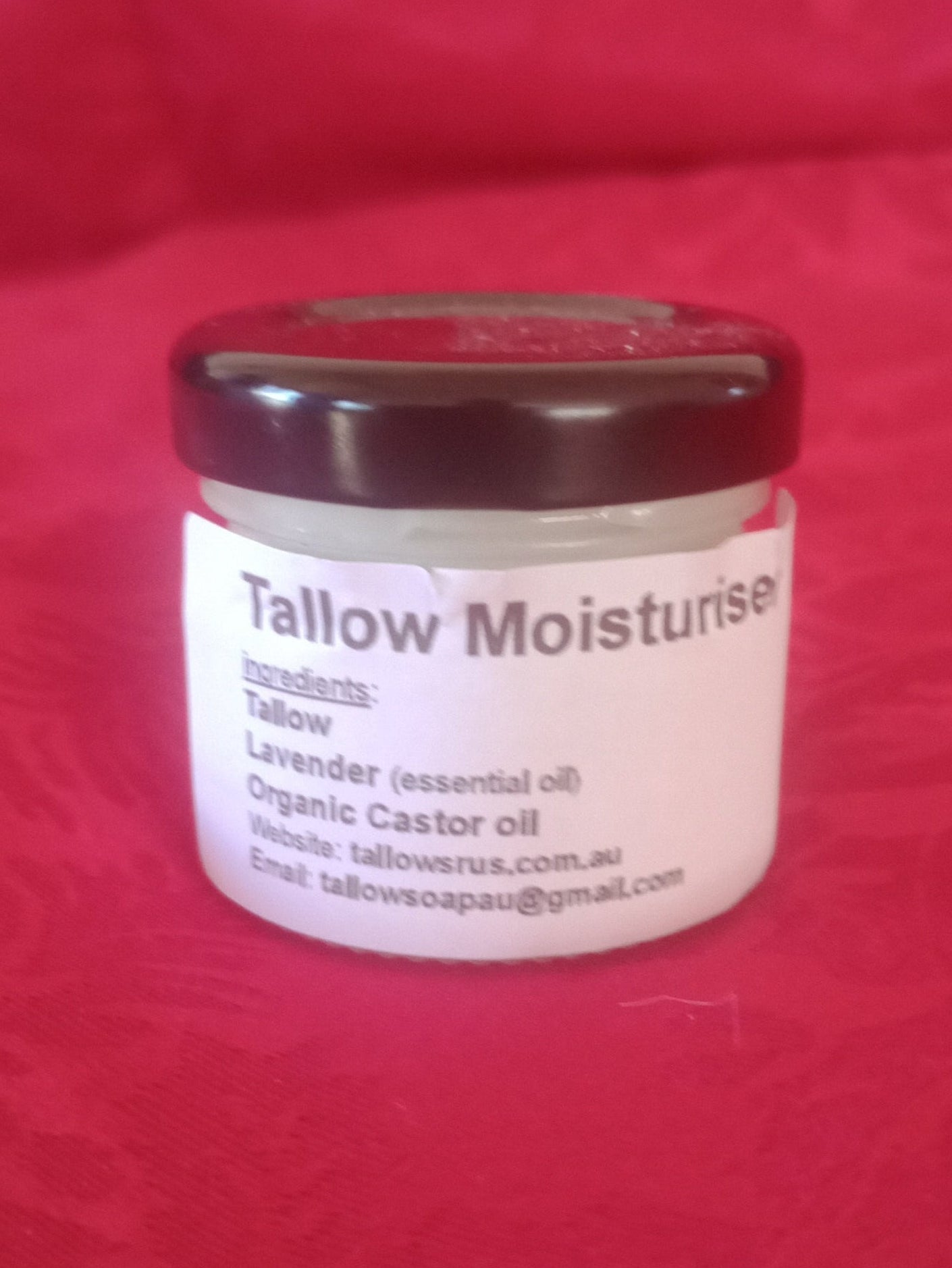 Tallow Moisturiser with Lemongrass 100% pure essential oil & Organic Castor Oil